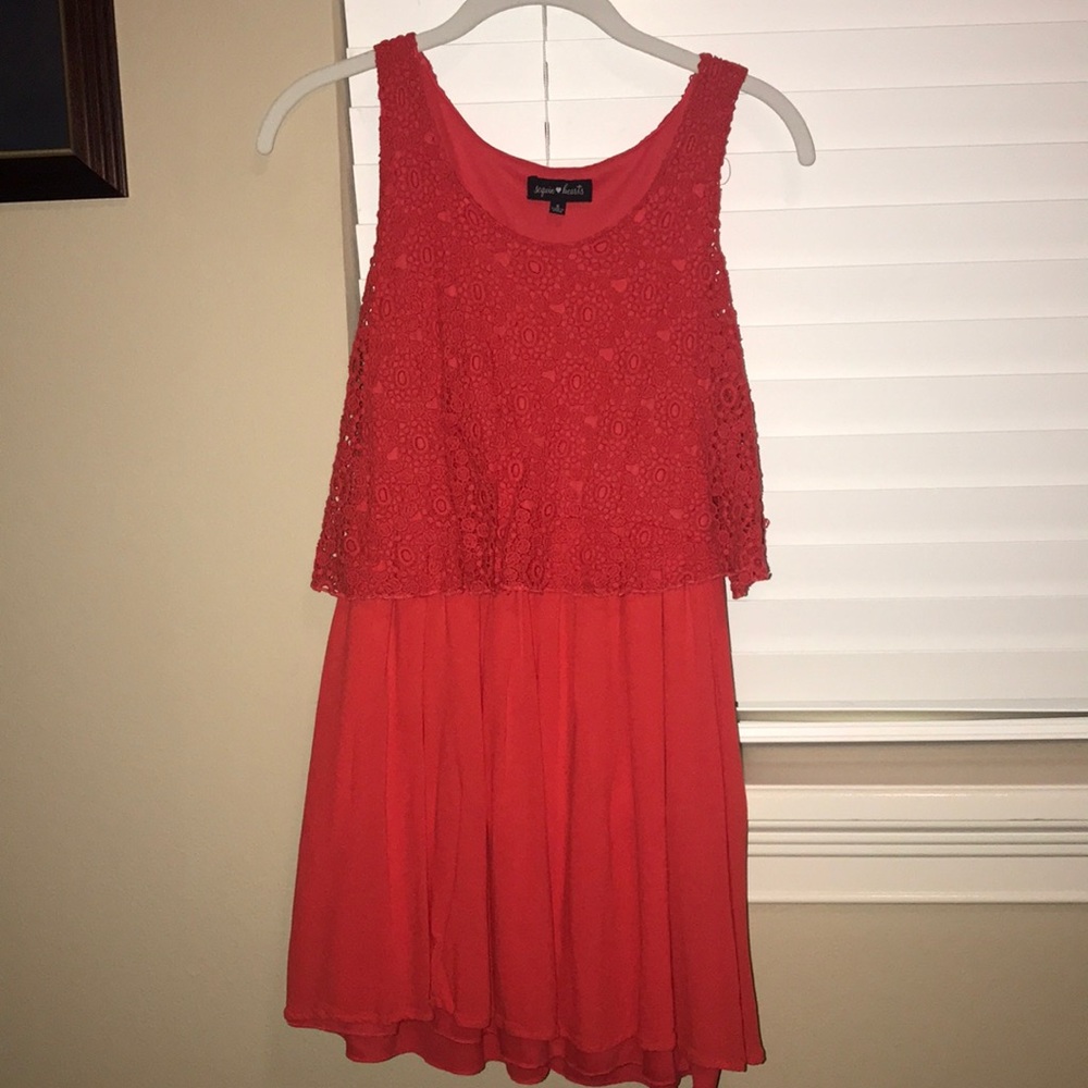 Adorable summer red dress!